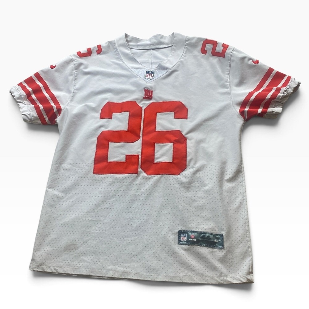 Saquon Barkley NY Giants NFL Nike Vapor Elite Jersey 44 Large Throwback #150T